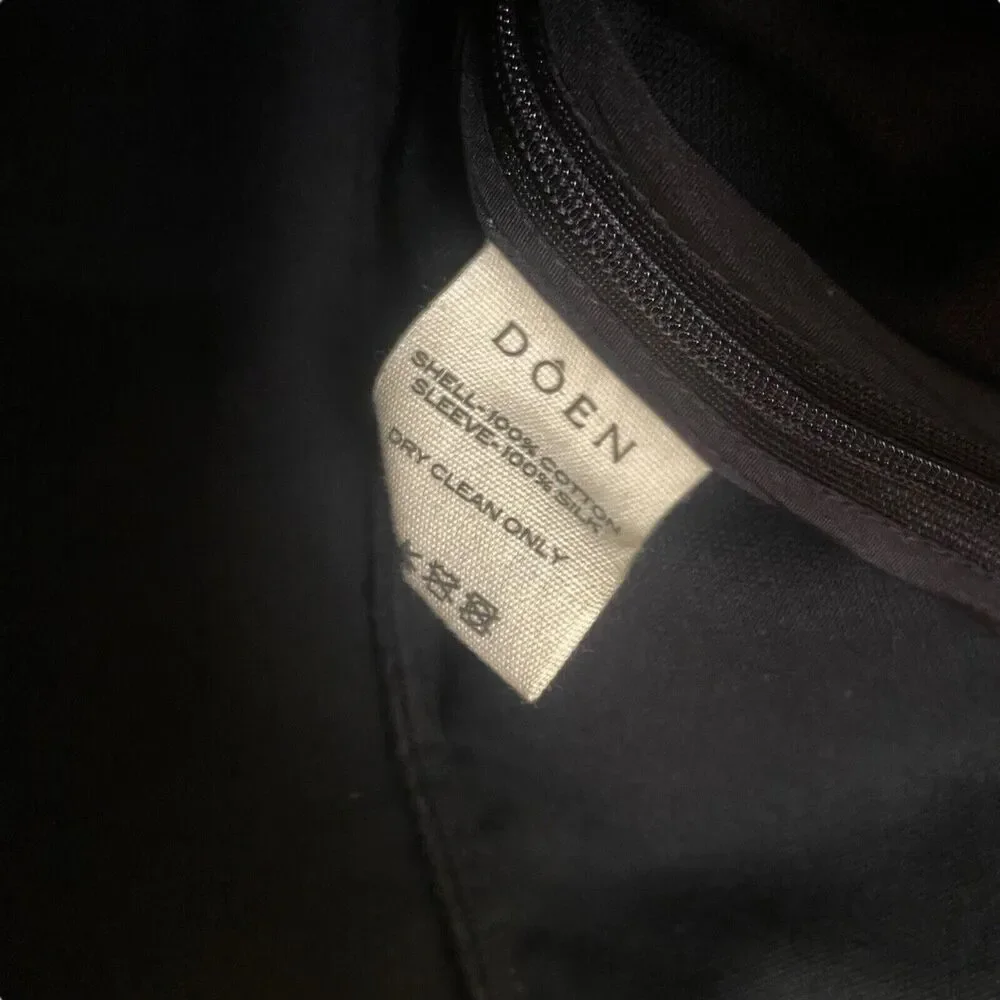 NWT Doen Heirloom Clarette Velvet Ruffle Top in Black Size XS - Picture 10 of 11